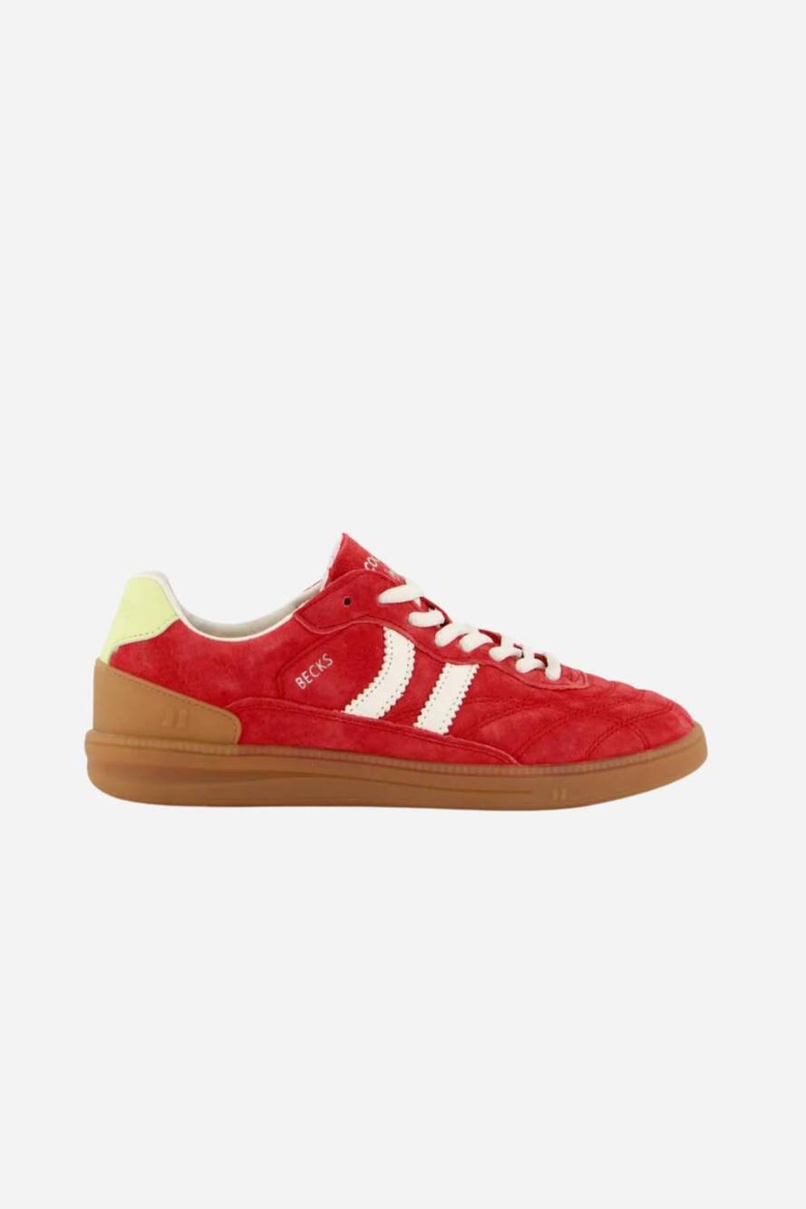 NEW COOLWAY US women's becks low top sneakers in red